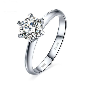 925 Sterling Silver Wedding Diamond Rings for Women