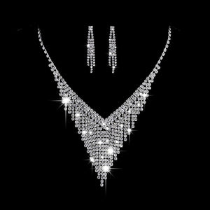 Luxury Jewelry Pearl Necklace Earing Set Crystal Zircon Wedding Bridal Jewelry Sets For Women  Bijoux Mariage Zestaw Bizuterii
