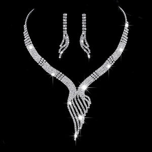 Luxury Jewelry Pearl Necklace Earing Set Crystal Zircon Wedding Bridal Jewelry Sets For Women  Bijoux Mariage Zestaw Bizuterii