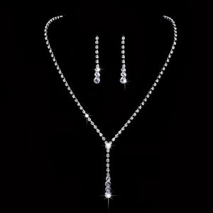 Luxury Jewelry Pearl Necklace Earing Set Crystal Zircon Wedding Bridal Jewelry Sets For Women  Bijoux Mariage Zestaw Bizuterii