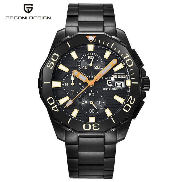 New Luxury Brand PAGANI DESIGN, Men's Mechanical Watches, Waterproof Stainless Steel Top Brand
