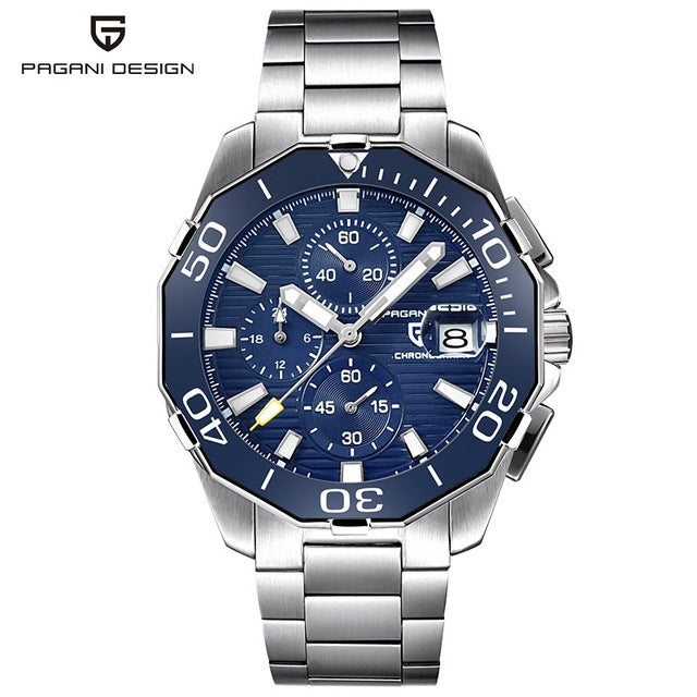New Luxury Brand PAGANI DESIGN, Men's Mechanical Watches, Waterproof Stainless Steel Top Brand